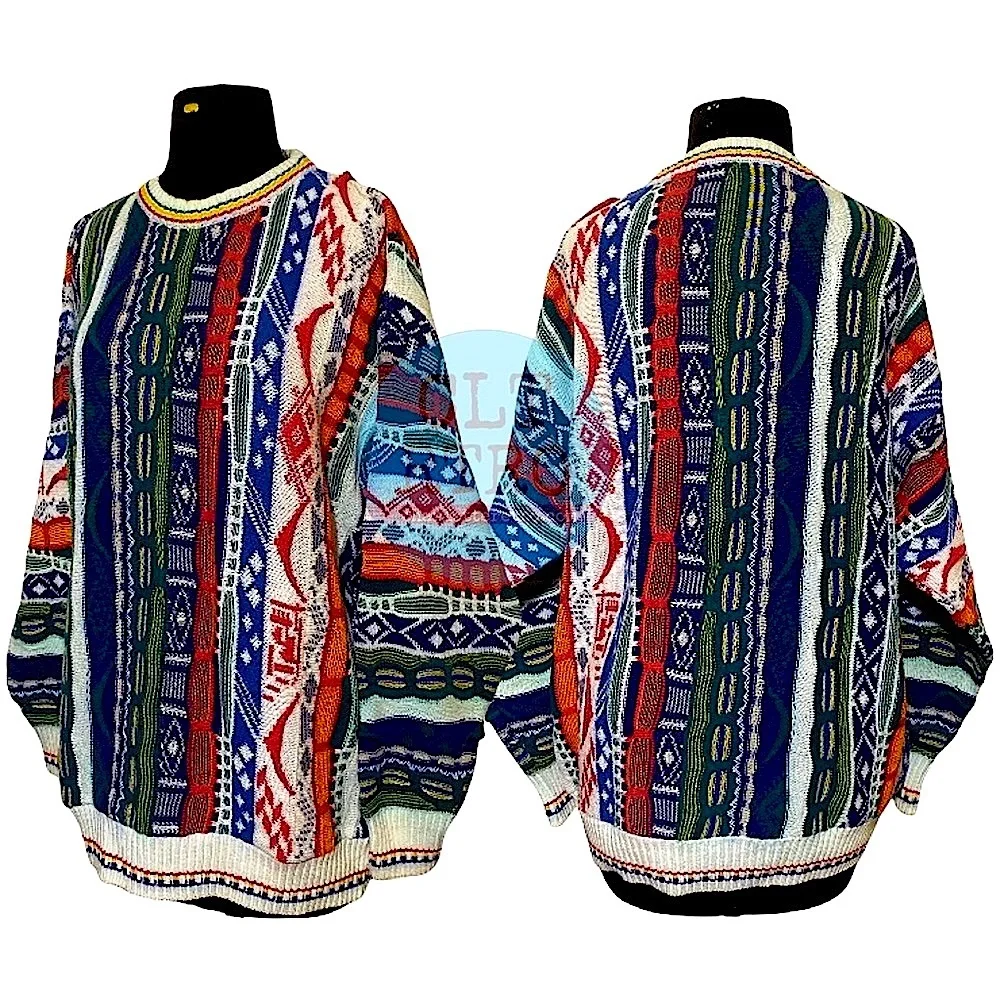 vtg Florence Tricot 3D knit Sweater